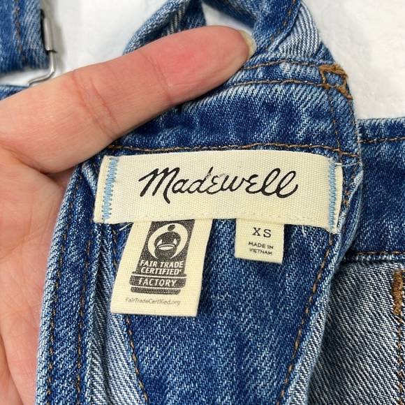 Madewell Adirondack Short‎ Overalls in Denville Wash size XS - Picture 6 of 11